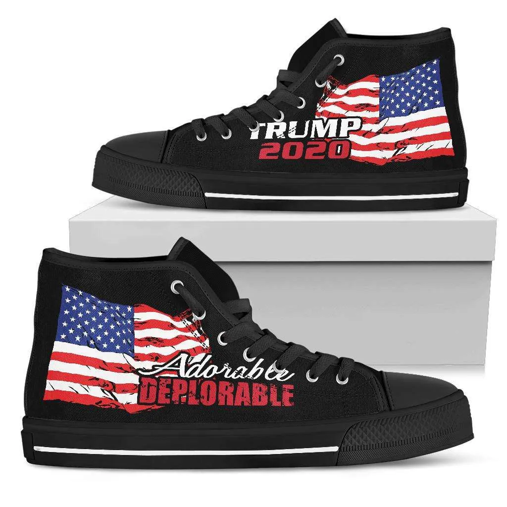Adorable Deplorable Trump 2020 High Top Shoes