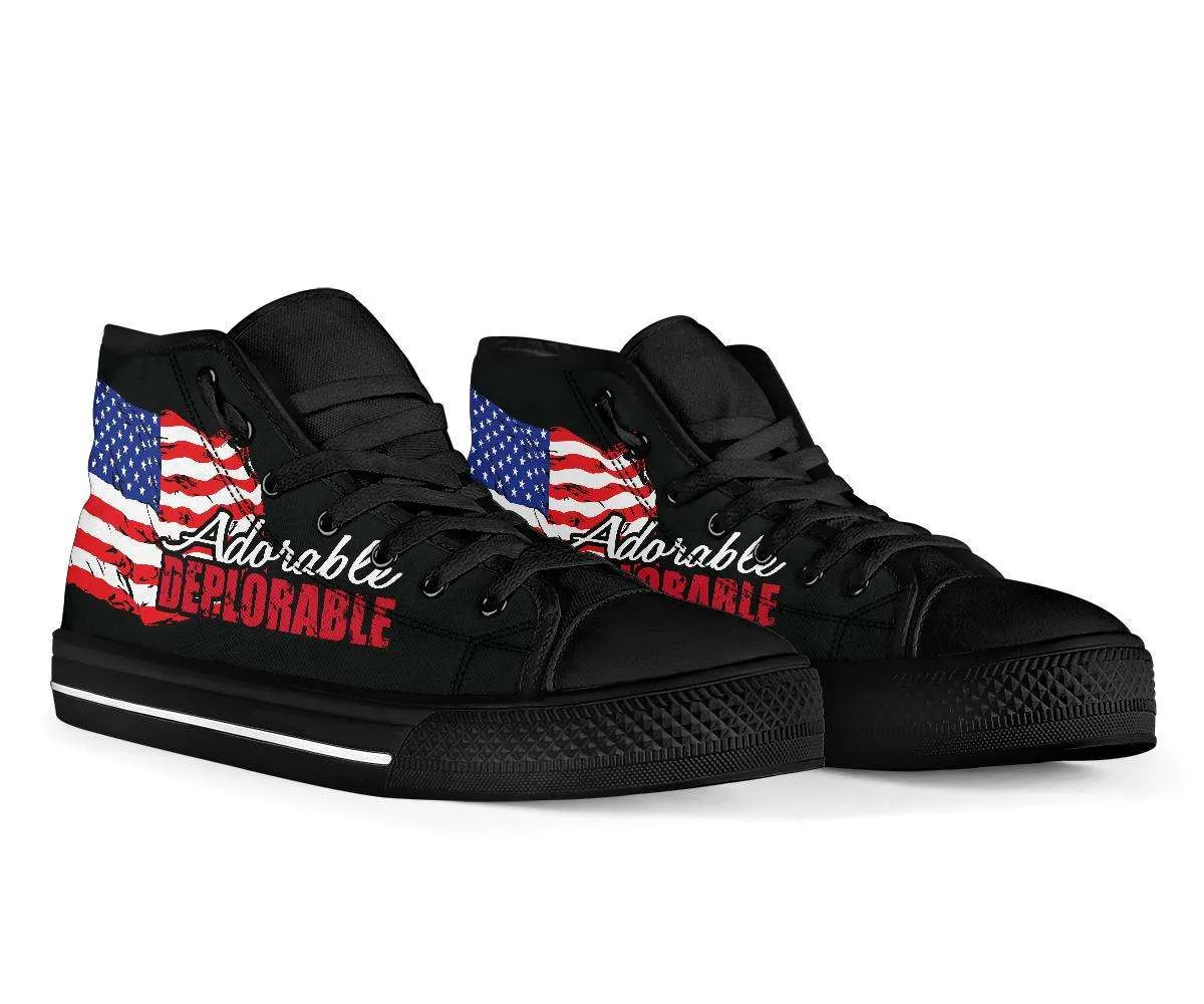 Adorable Deplorable Trump 2020 High Top Shoes