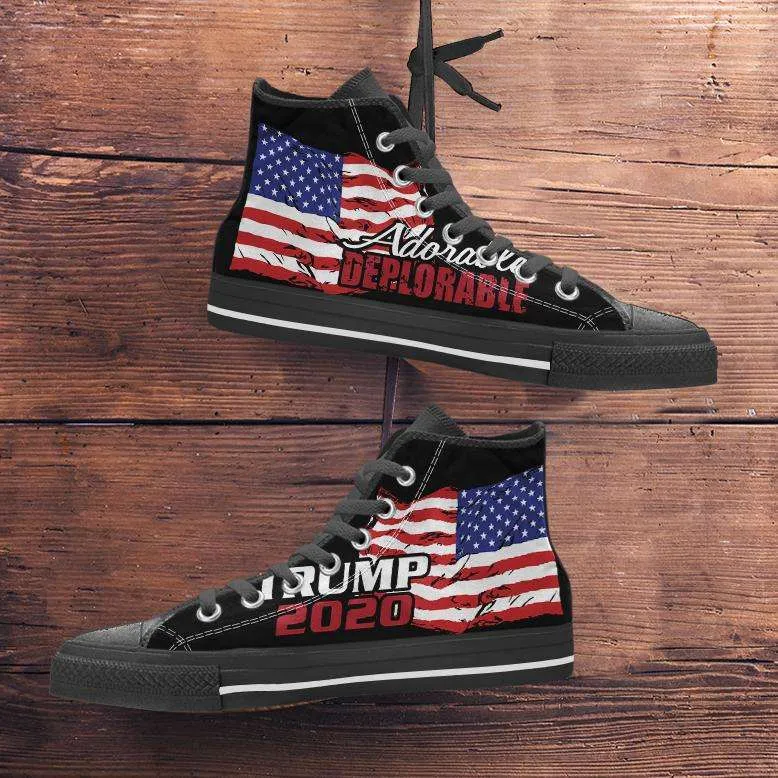 Adorable Deplorable Trump 2020 High Top Shoes