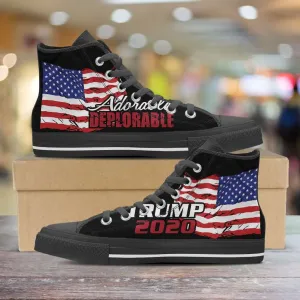 Adorable Deplorable Trump 2020 High Top Shoes