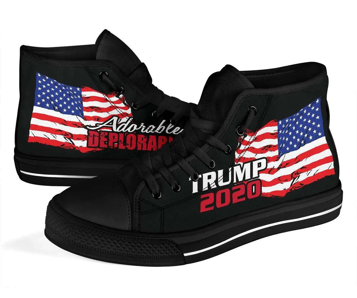 Adorable Deplorable Trump 2020 High Top Shoes