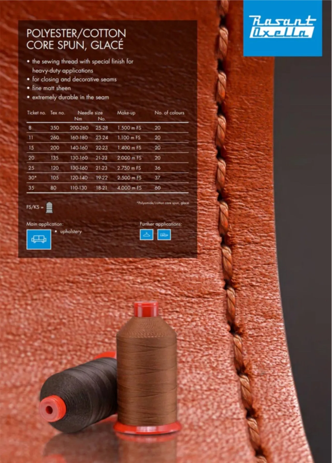 Amann Rasant Oxella Upholstery Thread Tkt025 Tex120 - Heavy