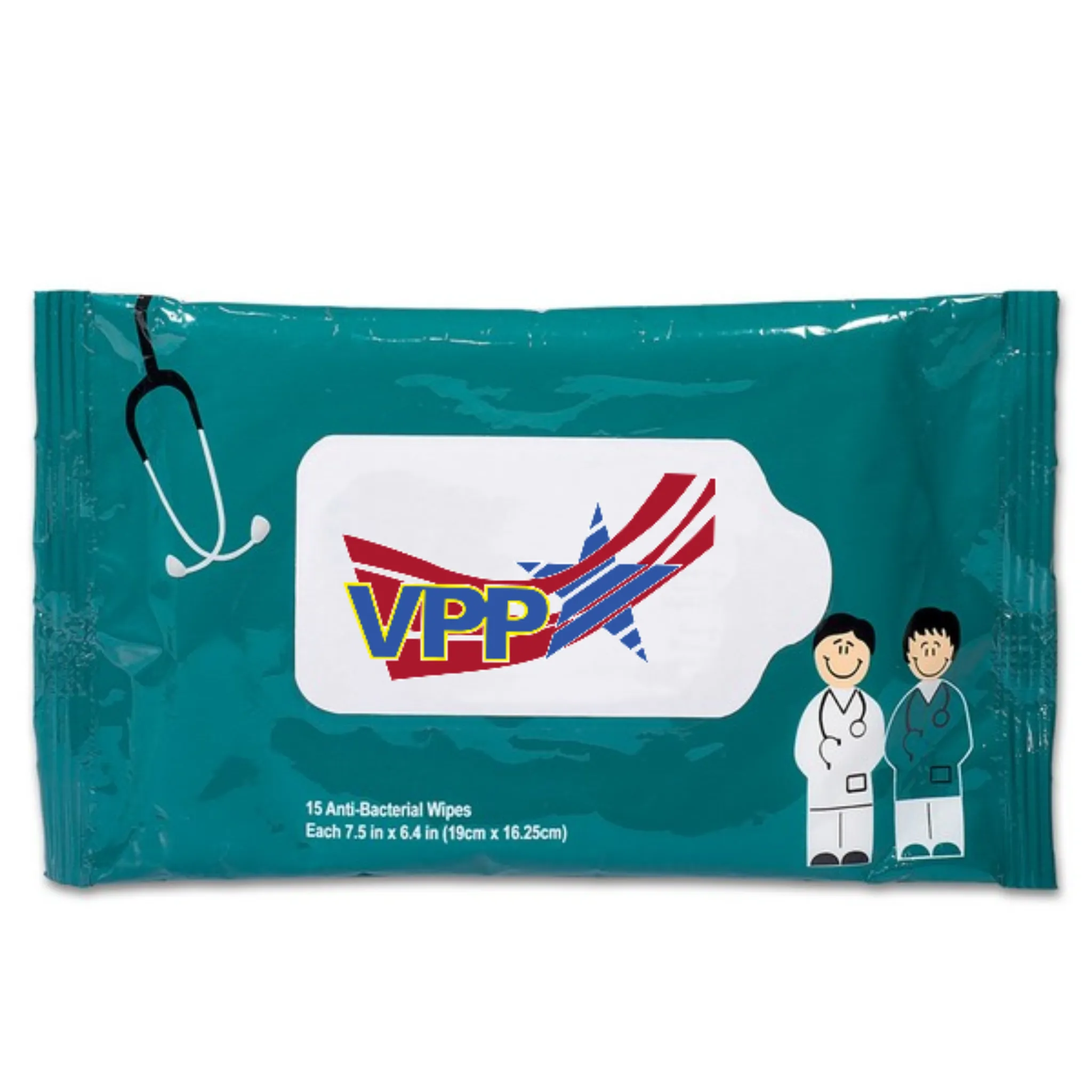Antibacterial Pouch Wipes - Doctor and Nurse  - #401630