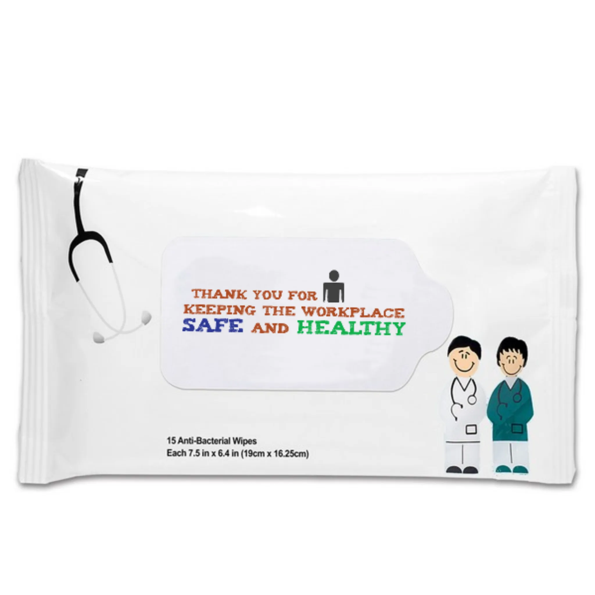 Antibacterial Pouch Wipes - Doctor and Nurse  - #401630