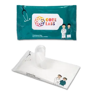 Antibacterial Pouch Wipes - Doctor and Nurse  - #401630