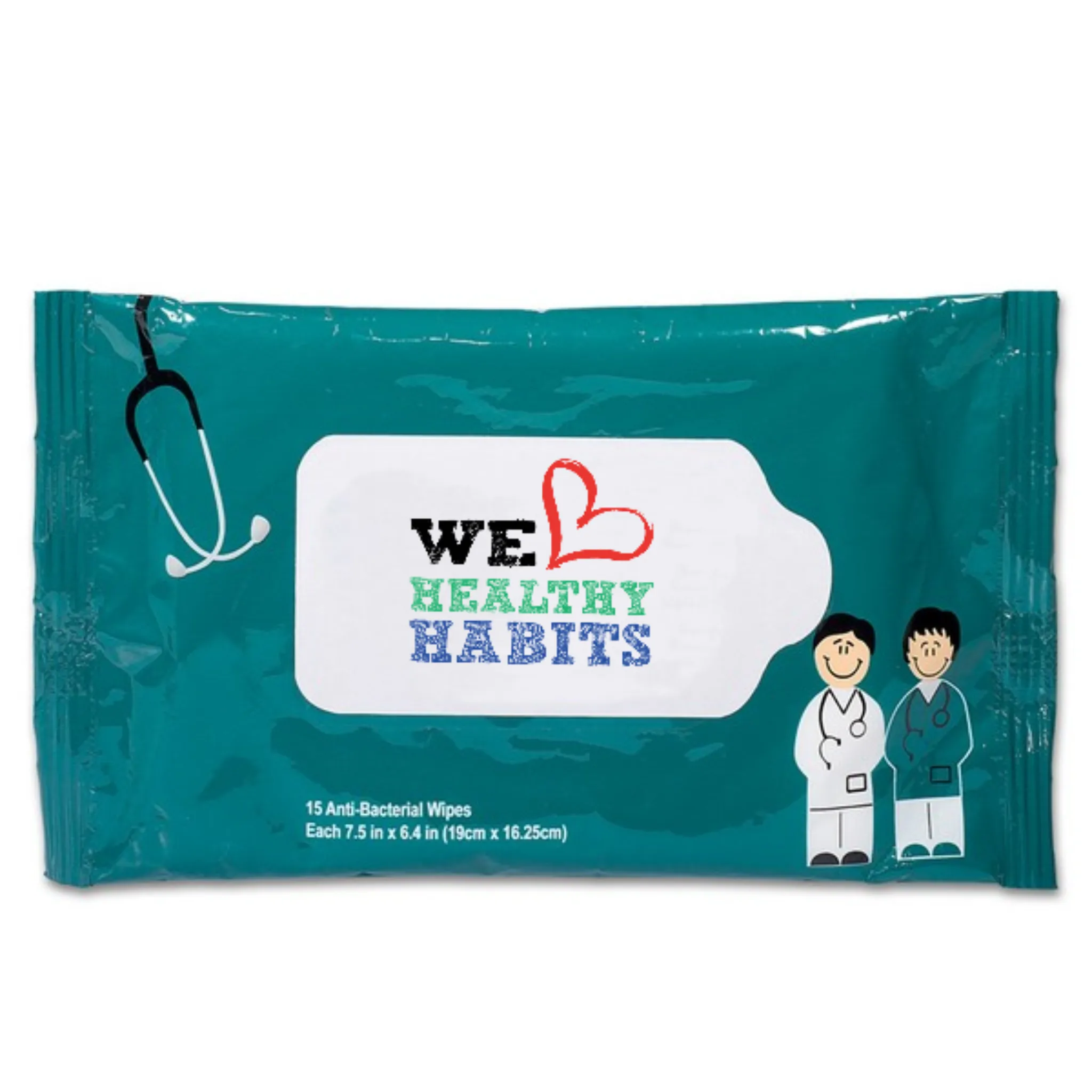 Antibacterial Pouch Wipes - Doctor and Nurse  - #401630