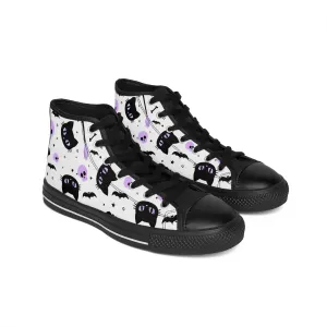 Black Witch Cats Men's Classic Sneakers