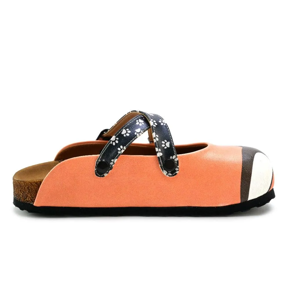 Blush Cat Cross-Strap Clogs - WCAL180