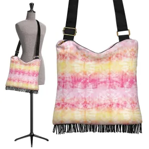 Boho Bag (Canvas) - Tie Dye Design #101 | Hobo Slouchy Bag Crossbody, Shoulder Bags for Women Hobo, Pattern Hobo Bag, Boho Hobo Bag