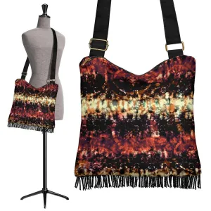 Boho Bag (Canvas) - Tie Dye Design #114 | Hobo Slouchy Bag Crossbody, Shoulder Bags for Women Hobo, Pattern Hobo Bag, Boho Hobo Bag