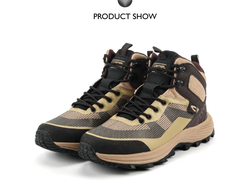 camel active High Cut Microfiber Boots Men Light Khaki GRAZOR-882450-WA1SV-61