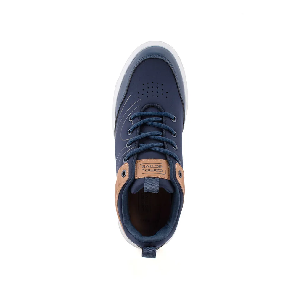 camel active Women Alex 2 Court-Sneakers  with slip-on comfort Panel Design Ladies Alex 2 -762302-YX01SV-43-NAVY