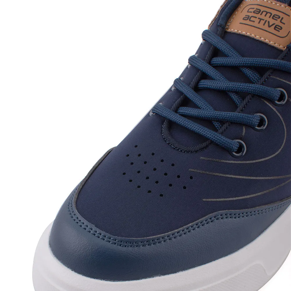 camel active Women Alex 2 Court-Sneakers  with slip-on comfort Panel Design Ladies Alex 2 -762302-YX01SV-43-NAVY