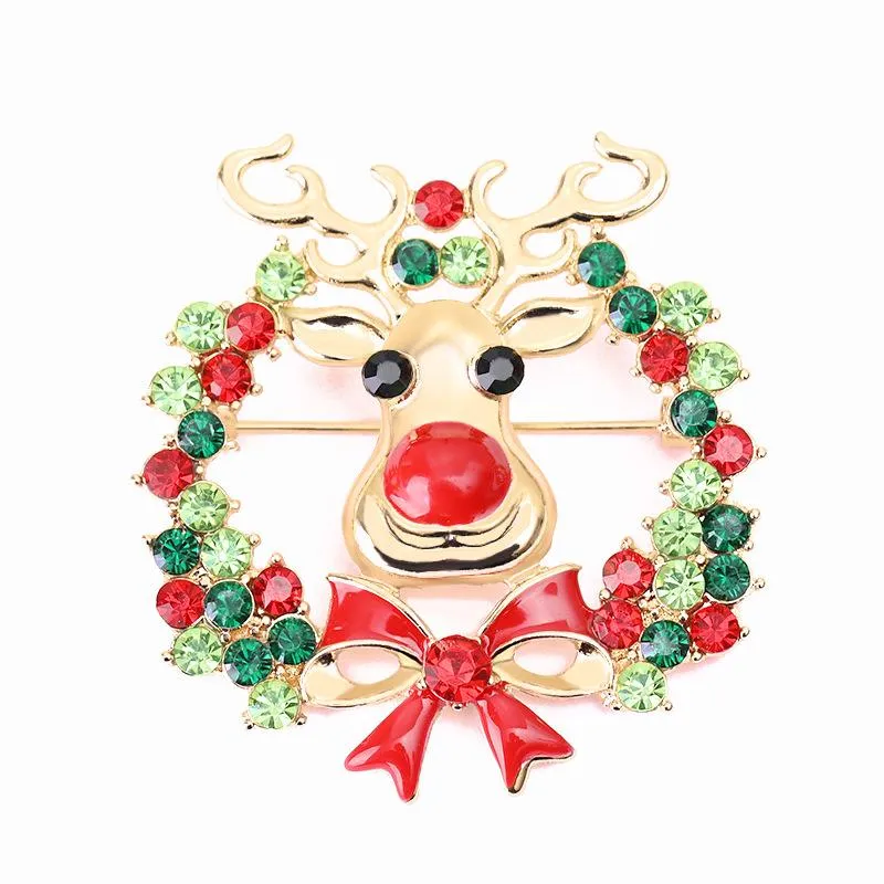 Christmas Brooch Pin Set 12Pcs