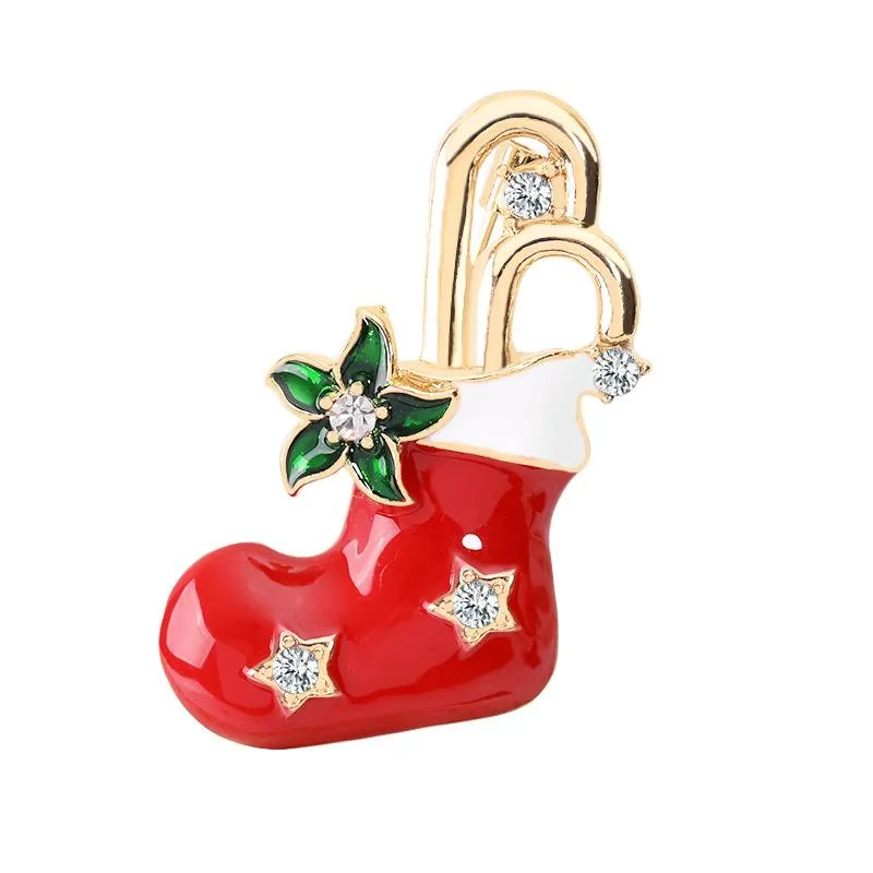 Christmas Brooch Pin Set 12Pcs