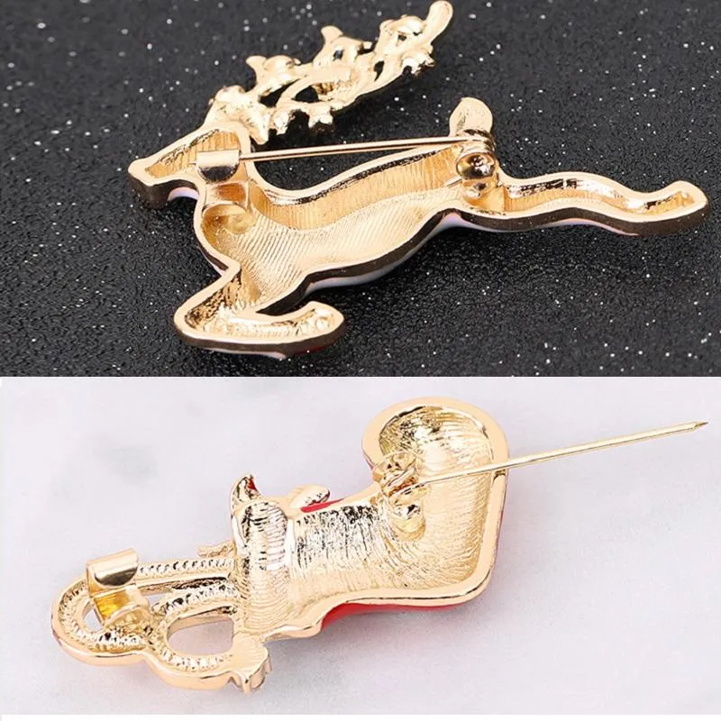 Christmas Brooch Pin Set 12Pcs