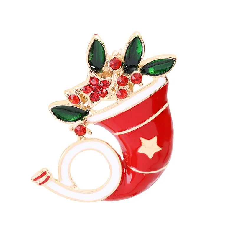 Christmas Brooch Pin Set 12Pcs
