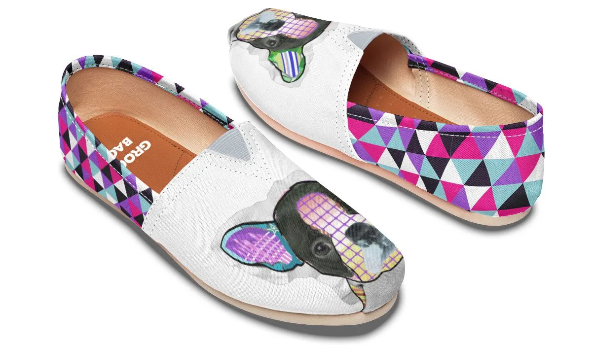 Collage Pup Bostie Casual Shoes