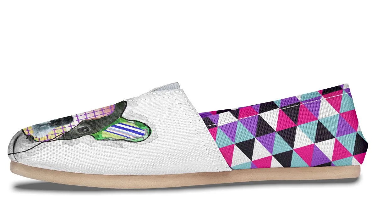 Collage Pup Bostie Casual Shoes