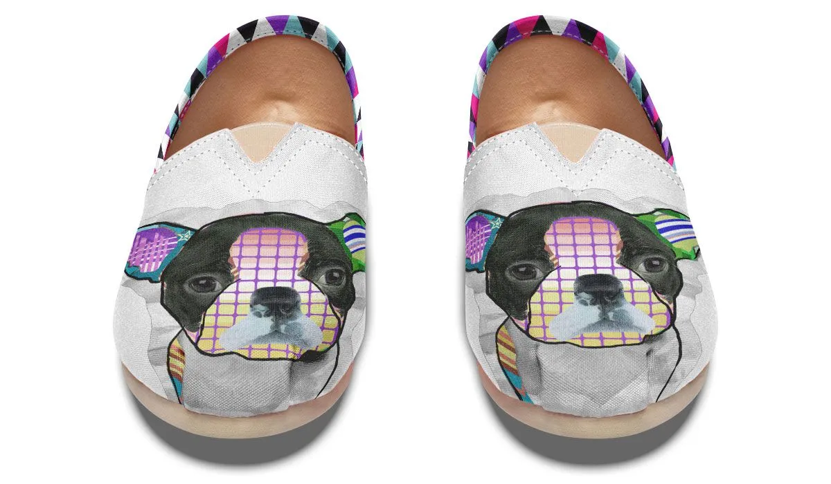 Collage Pup Bostie Casual Shoes