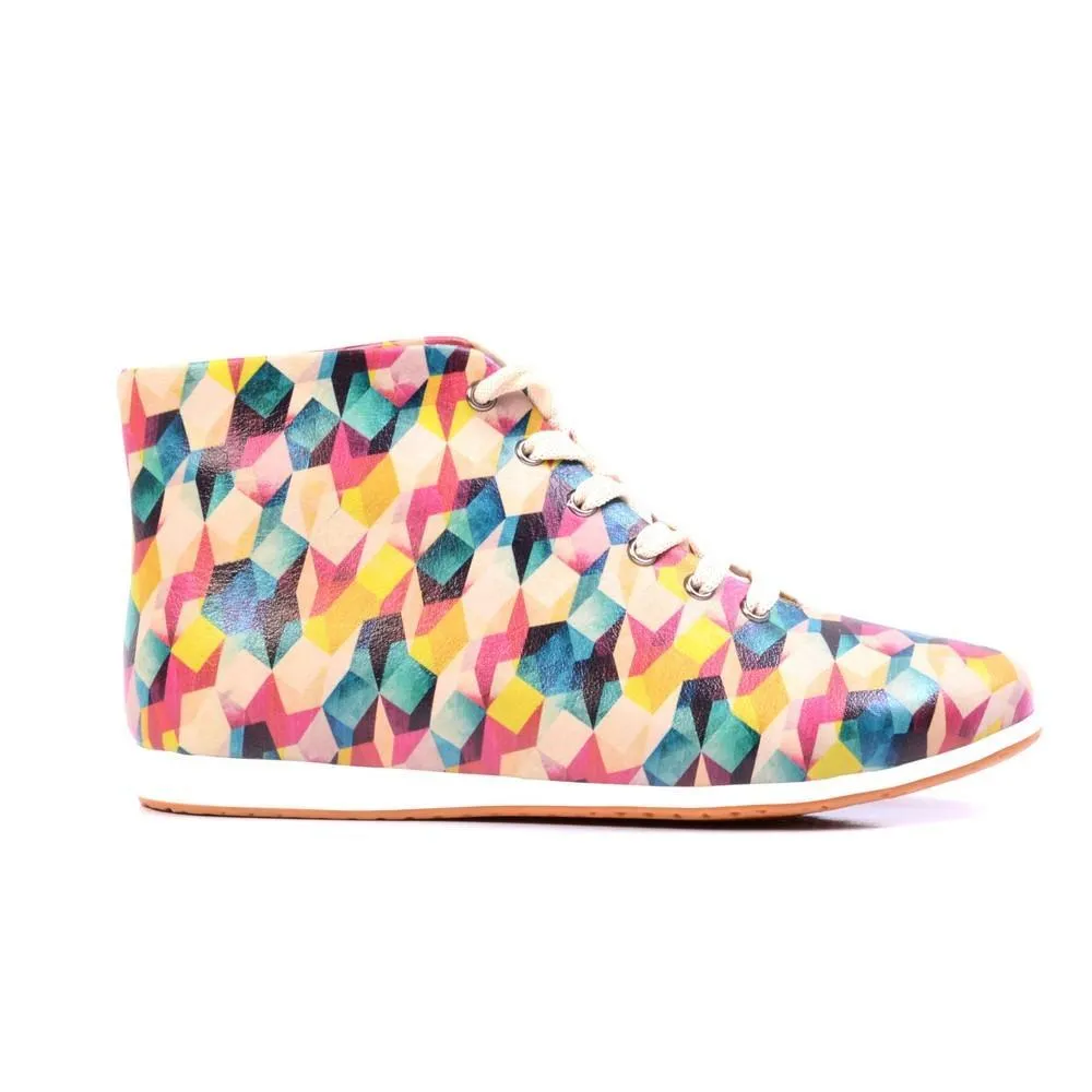 Colorful Pattern Short Boots LND1139