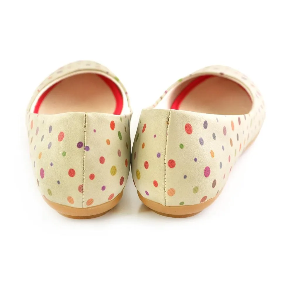 Colorful Spotted Ballerinas Shoes 1059