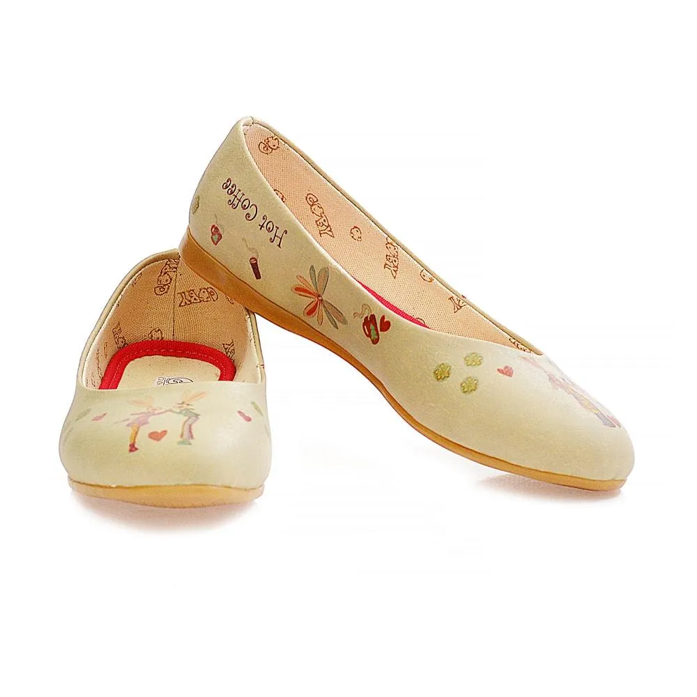 Couple Rabbit Ballerinas Shoes 1097
