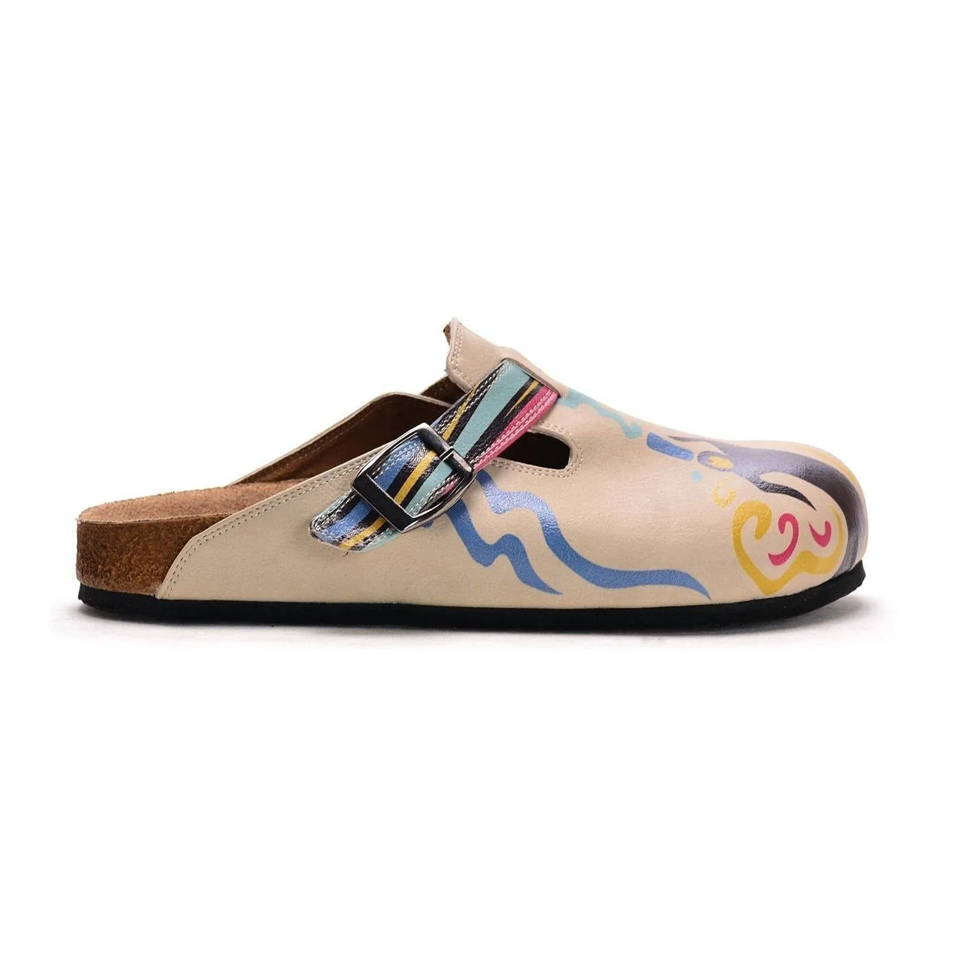 Cream African Queen Clogs CAL306