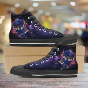 Custom Doctor Who Fan Art Inspired by the 13th Doctor Canvas Hightop Shoes