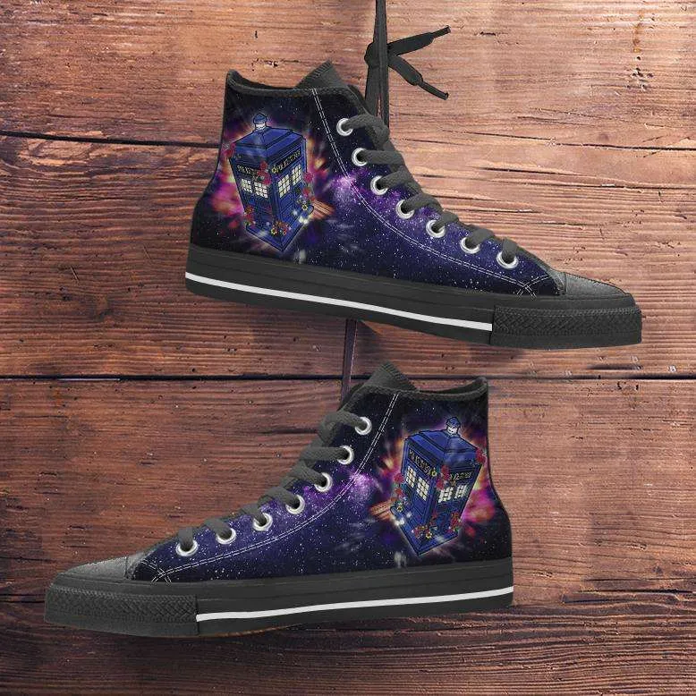 Custom Doctor Who Fan Art Inspired by the 13th Doctor Canvas Hightop Shoes