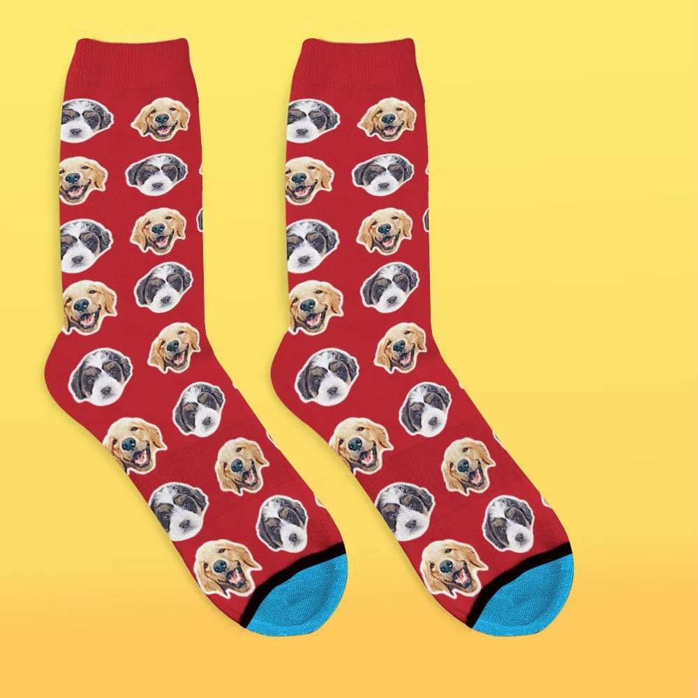 Custom Face Socks 3D Digital Printed Socks Add Pictures and Name - Comic Style