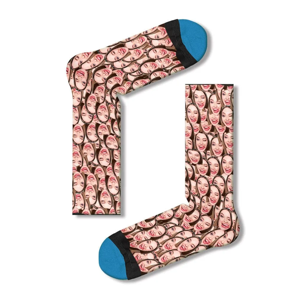 Custom Face Socks 3D Digital Printed Socks Add Pictures and Name - Face Mash
