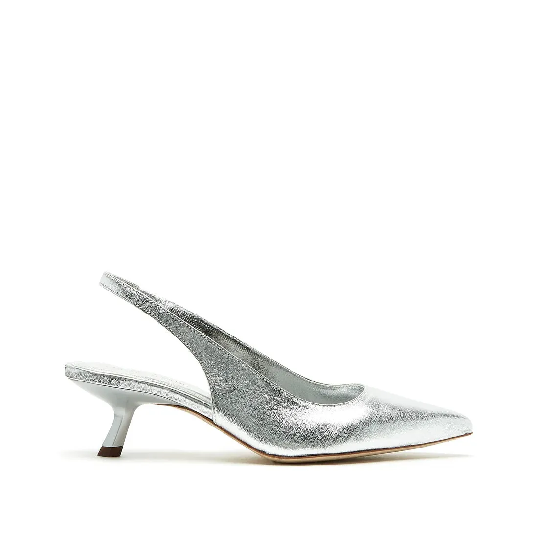 ESME - silver kitten heel