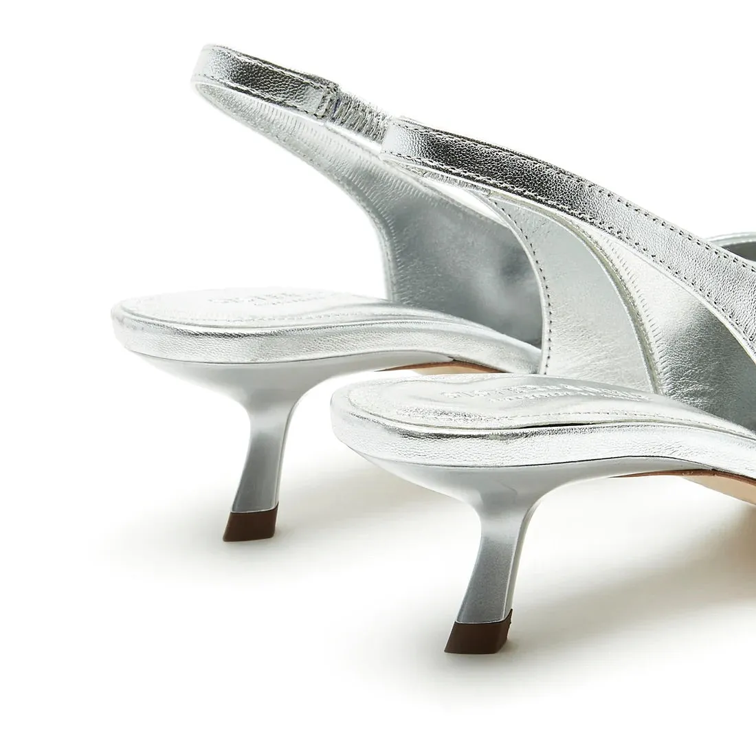 ESME - silver kitten heel