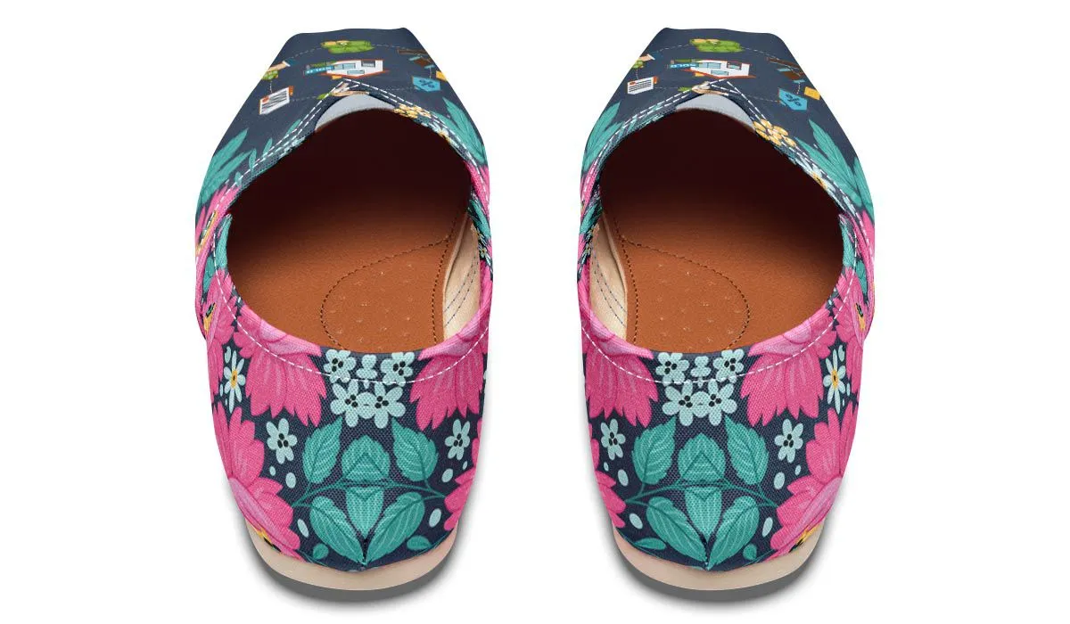 Floral Real Estate Casual Shoes