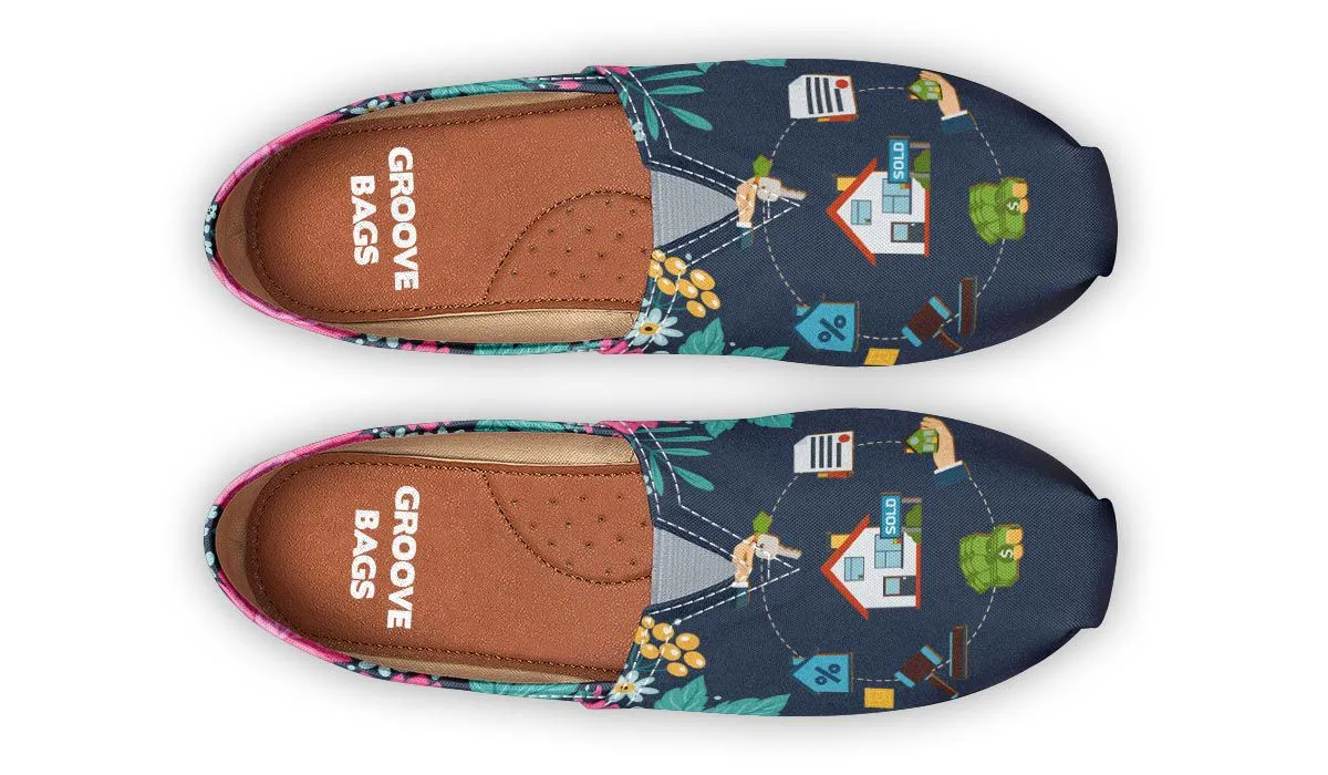 Floral Real Estate Casual Shoes