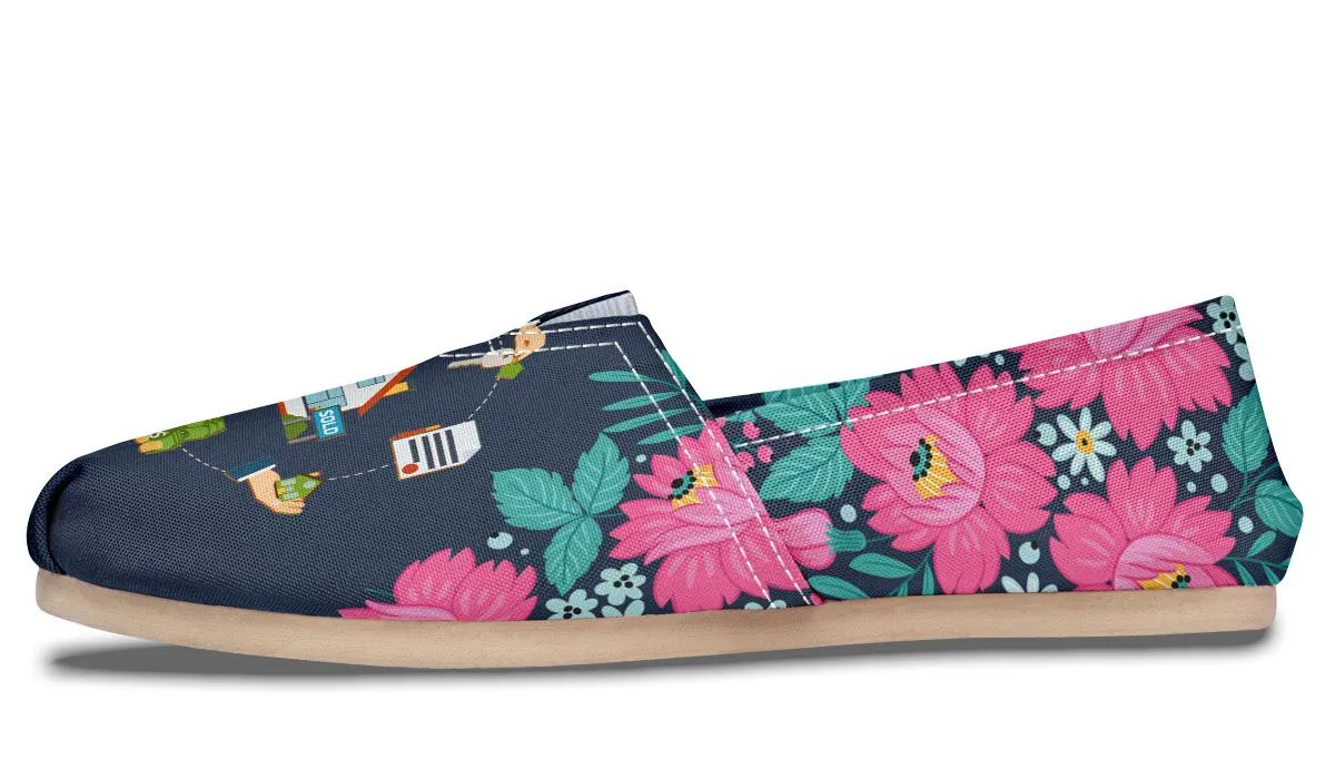 Floral Real Estate Casual Shoes