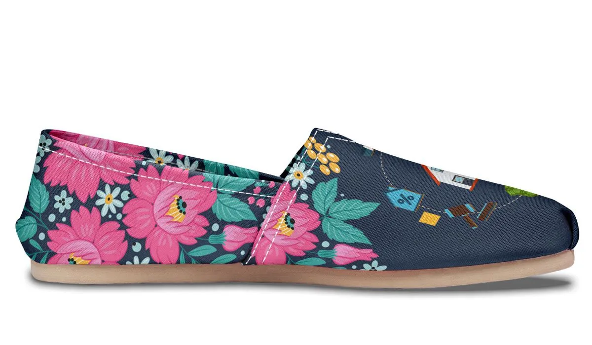Floral Real Estate Casual Shoes