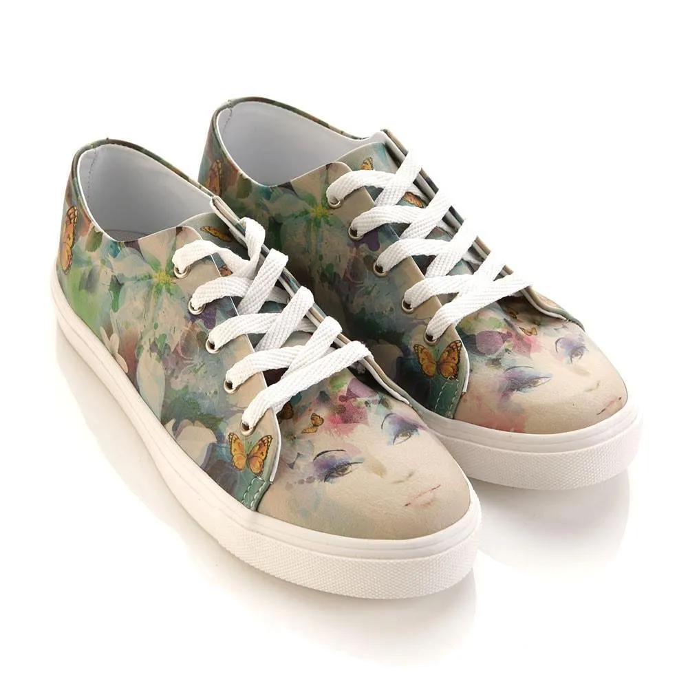 Flower Woman Slip on Sneakers Shoes SPR5003