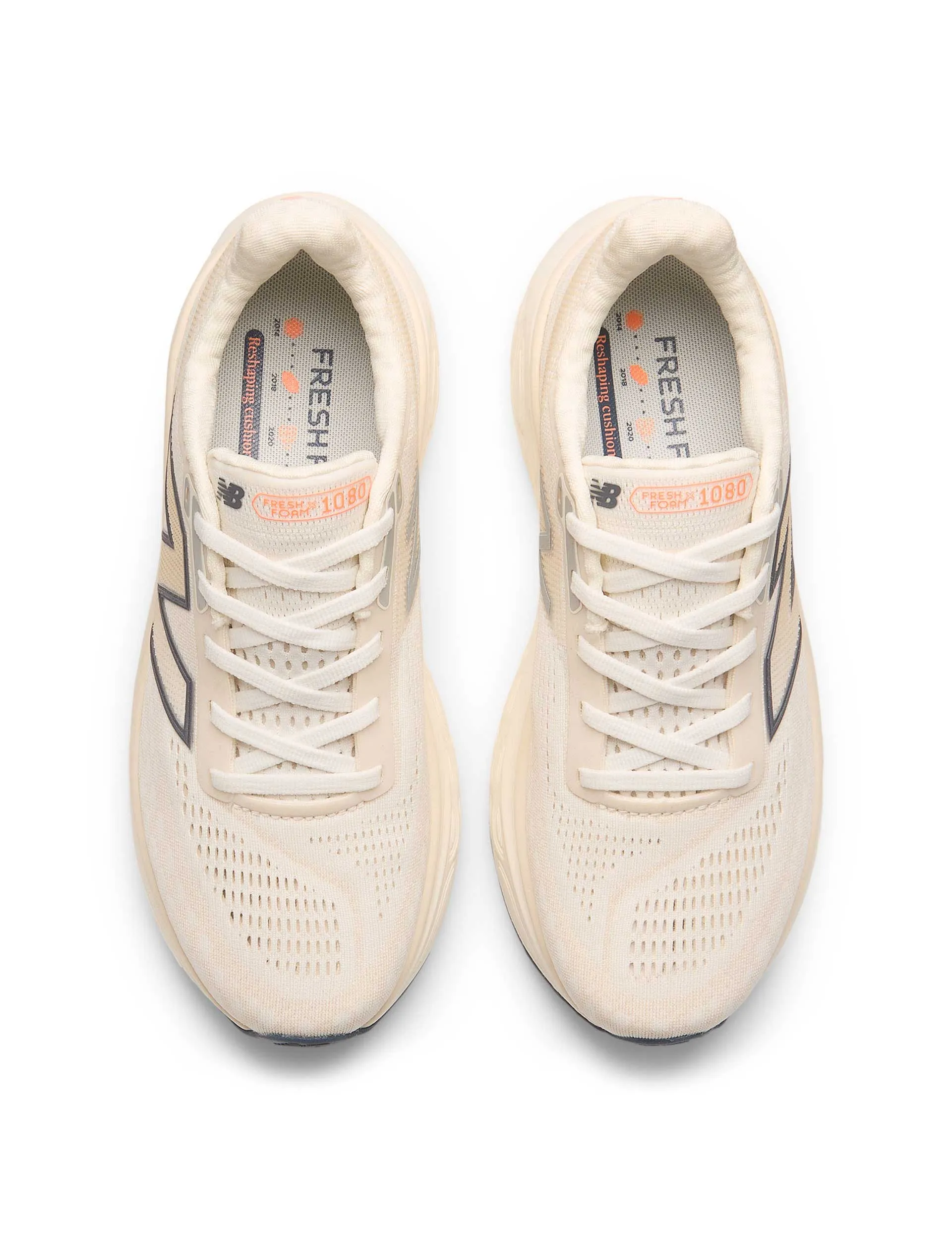 Fresh Foam X 1080 v14 Shoes - Sea Salt/Vintage Indigo/Hot Mango