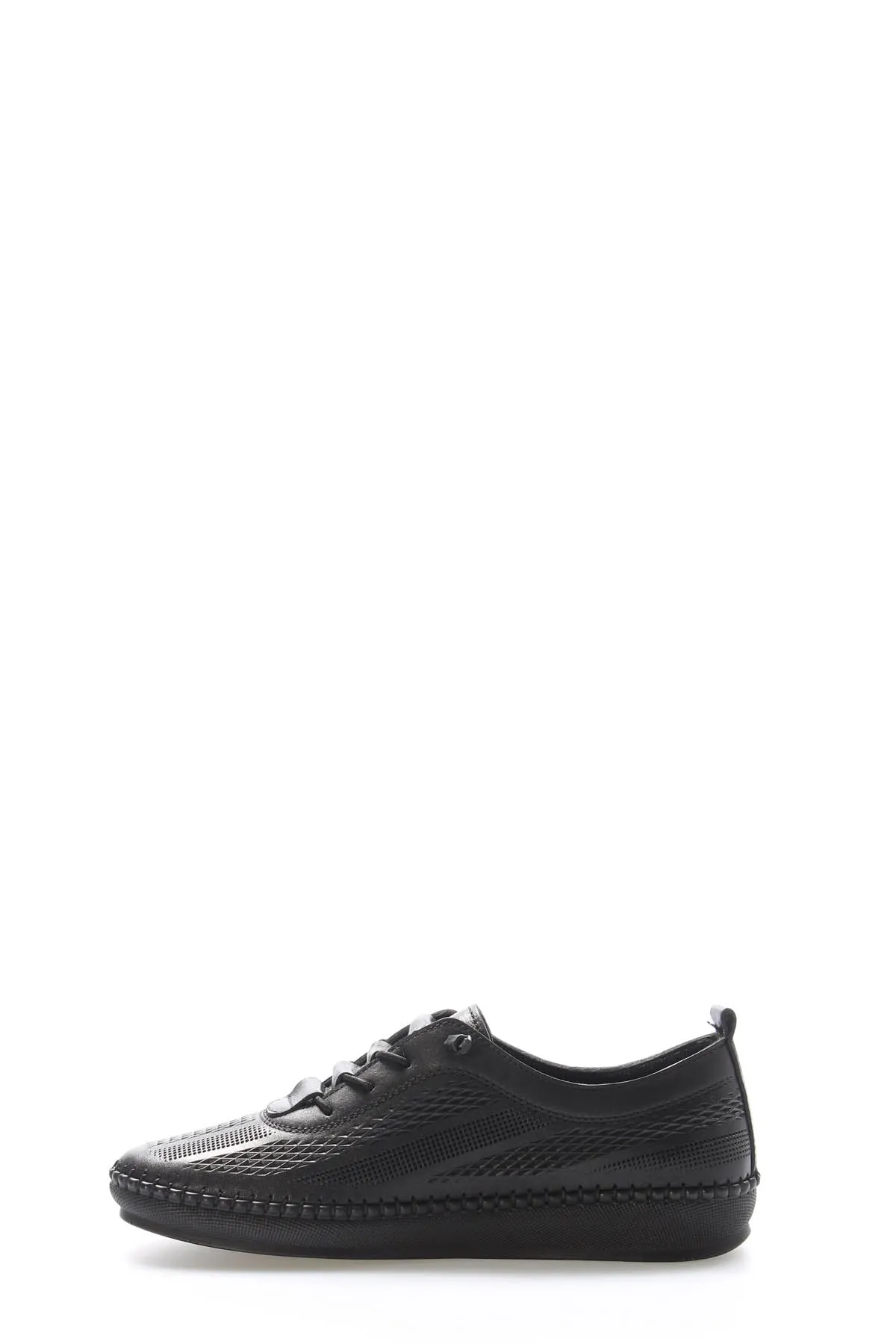 FST Genuine Leather Women's Casual Shoes 164ZA2026 Black - Bowmanville