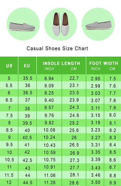 Fun Floral Shih Tzu Casual Shoes