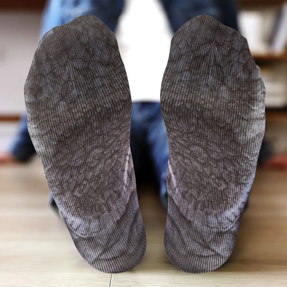 Funny 3D Print Animal Socks Feet Socks Funny Socks Gifts - Polar Bear Feet