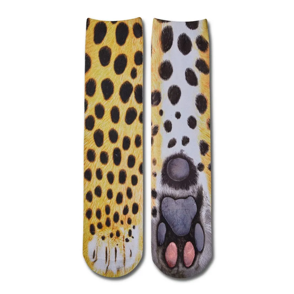 Funny 3D Print Animal Socks Feet Socks Funny Socks Gifts - Polar Bear Feet