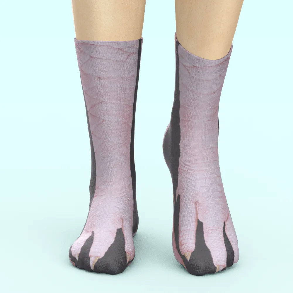 Funny 3D Print Animal Socks Feet Socks Funny Socks Gifts - Polar Bear Feet