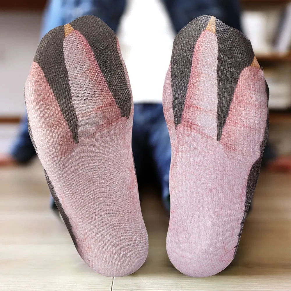 Funny 3D Print Animal Socks Feet Socks Funny Socks Gifts - Polar Bear Feet