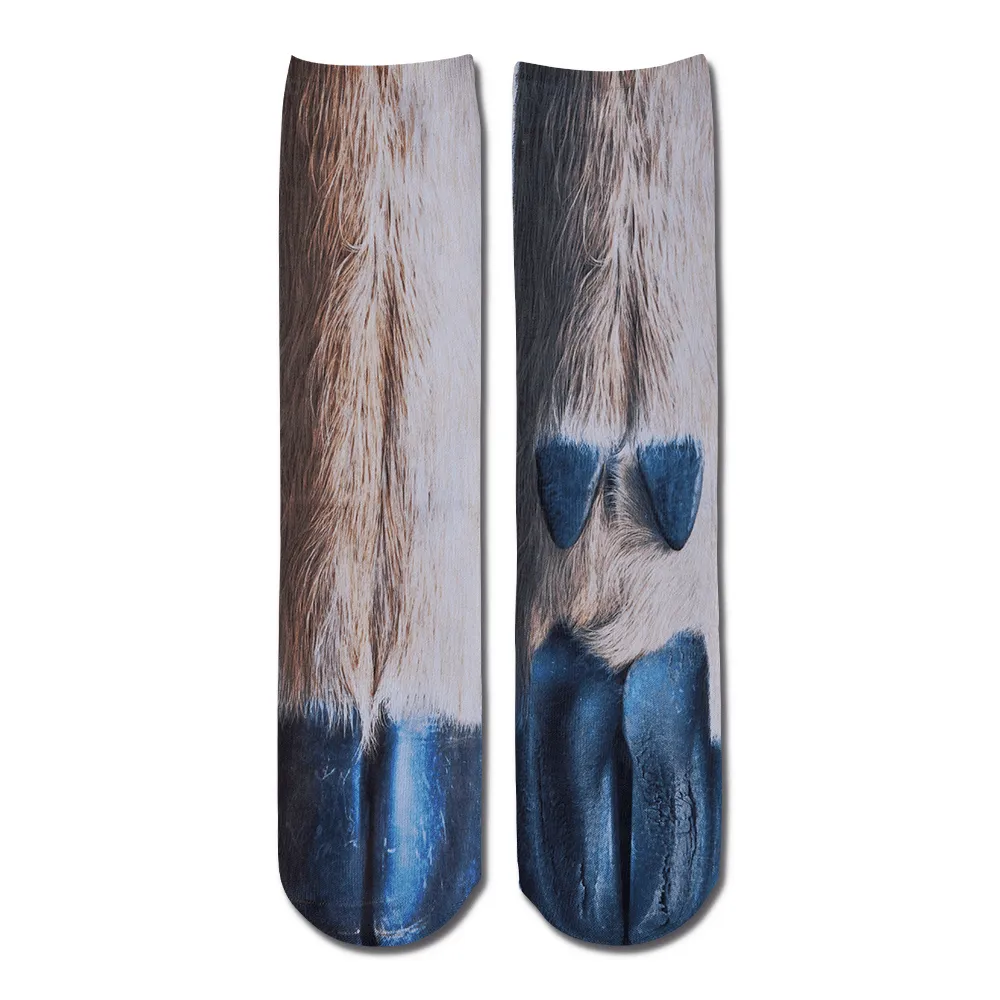 Funny 3D Print Animal Socks Feet Socks Funny Socks Gifts - Polar Bear Feet