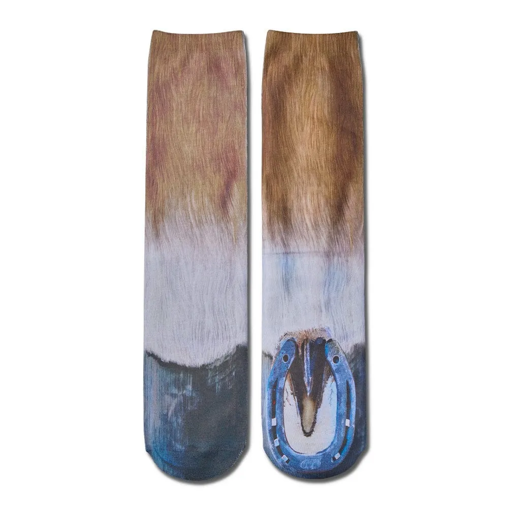 Funny 3D Print Animal Socks Feet Socks Funny Socks Gifts - Polar Bear Feet