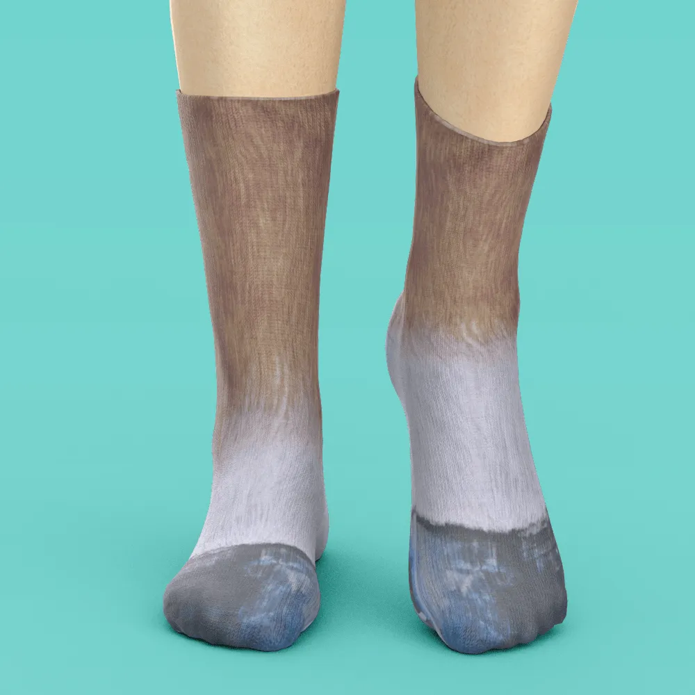 Funny 3D Print Animal Socks Feet Socks Funny Socks Gifts - Polar Bear Feet
