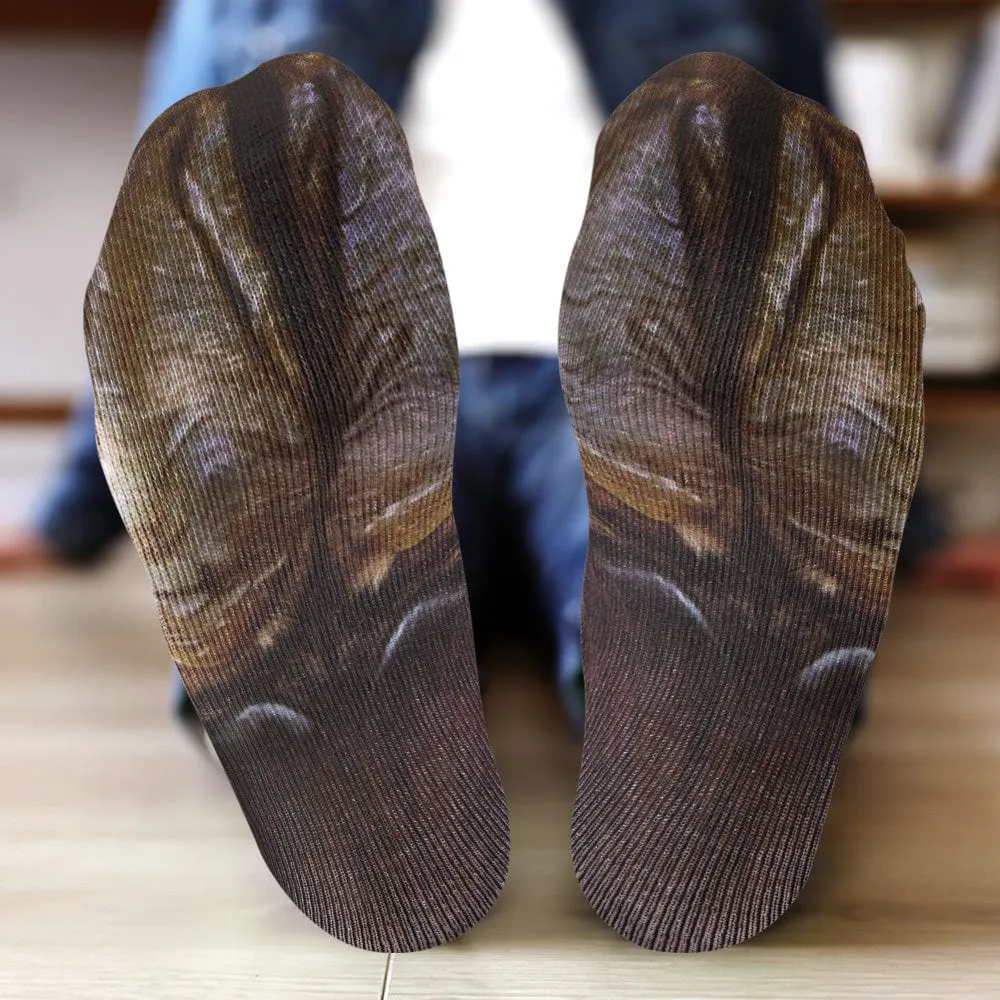 Funny 3D Print Animal Socks Feet Socks Funny Socks Gifts - Polar Bear Feet
